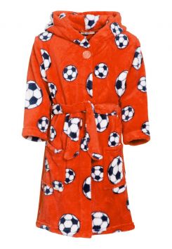 Kinderbademantel Fußball - Orange